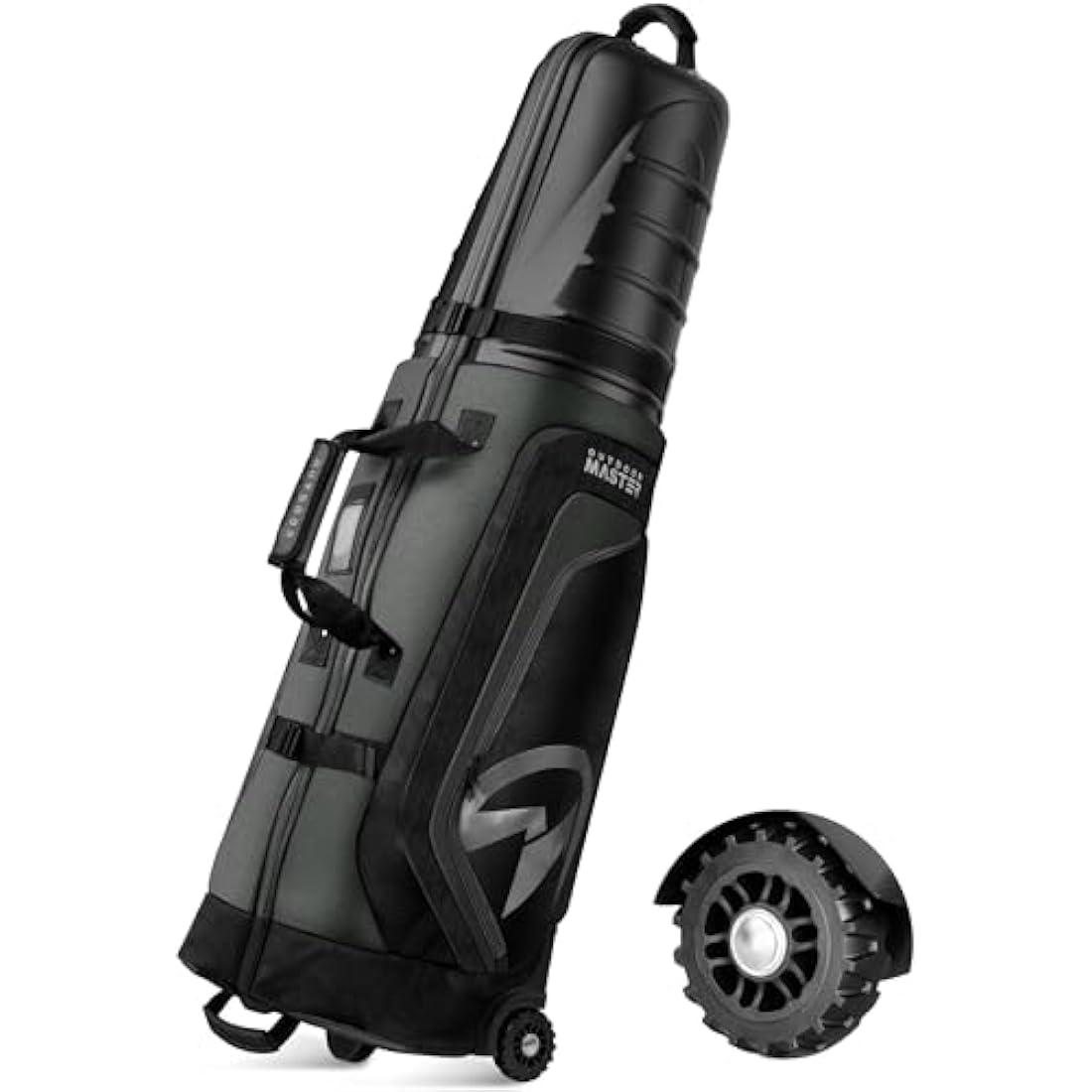 OutdoorMaster Golf Travel Bags for Airlines with Wheels and Hard Case Top, Protect Golf Clubs, Lightweight and Easy to Maneuver, Upgrade Version