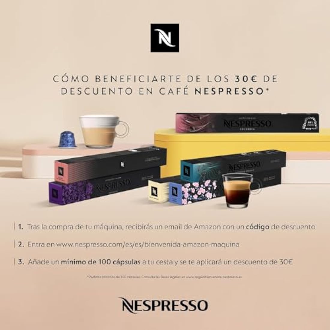 Nespresso Krups XN110BRD Essenza mini coffee capsule machine | 0.6 L | 19 bar | energy saving mode | grey | energy class A