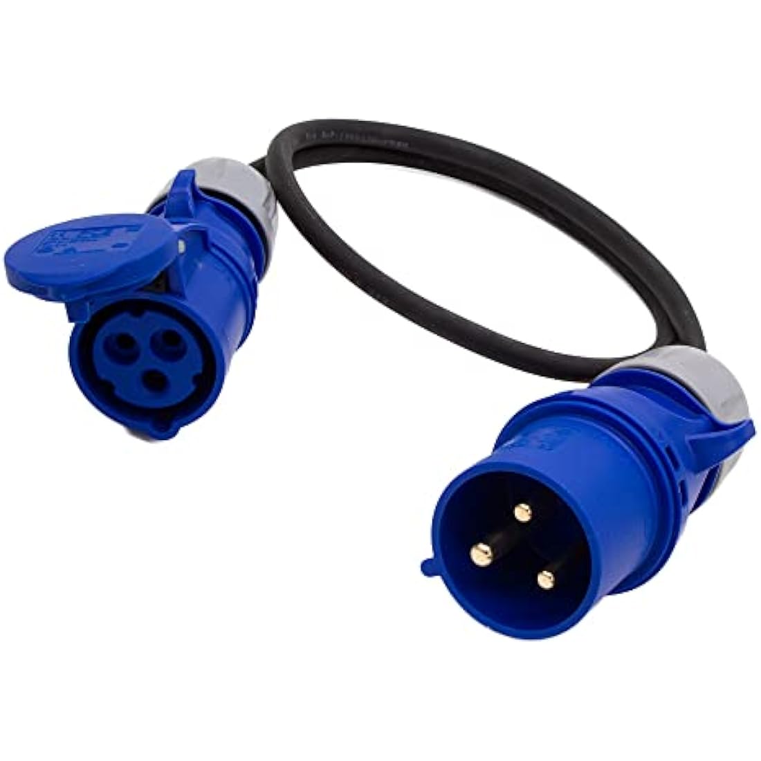 HDIUK Professional Power 32 Amp to 16 Amp Mains Fly Converter Featuring TitanEx HO7 Heavy Duty Rubber Flex (2.5 Metres)