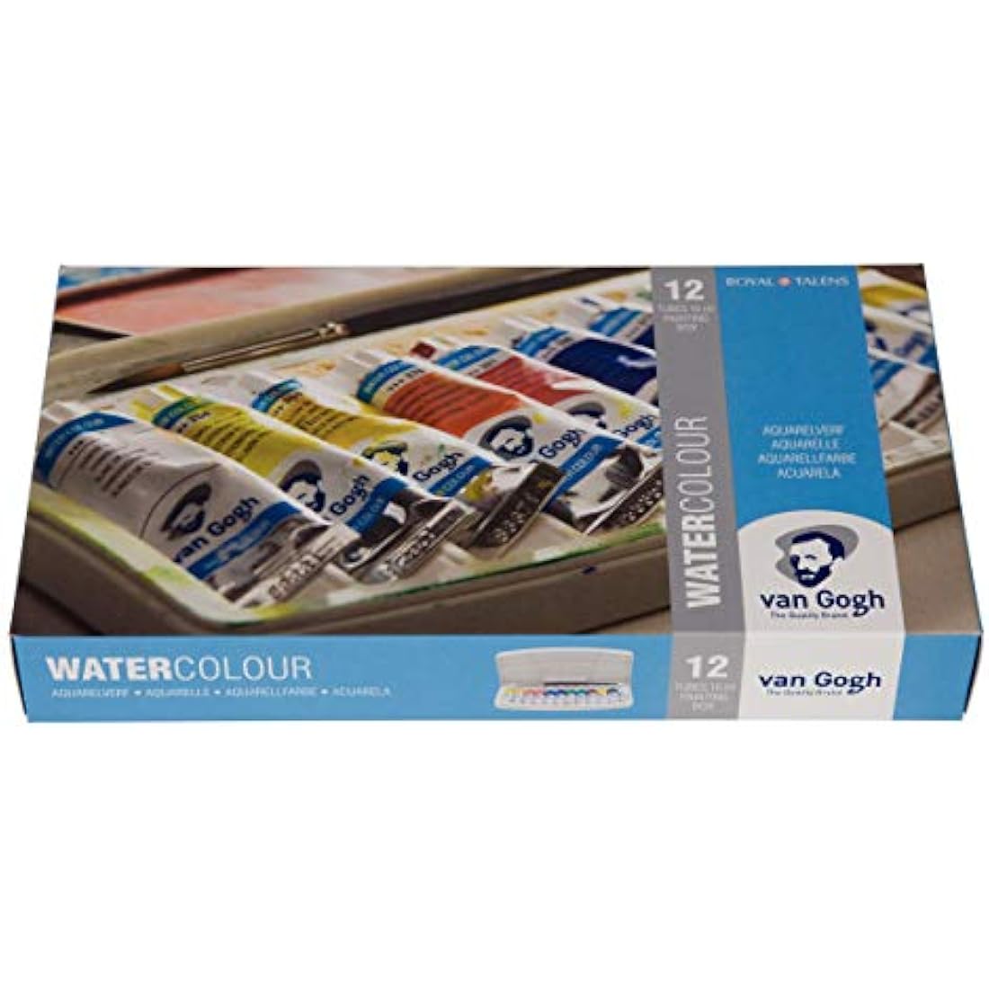 Van Gogh Watercolour Plastic case Set | 12 x 10 ml Tubes