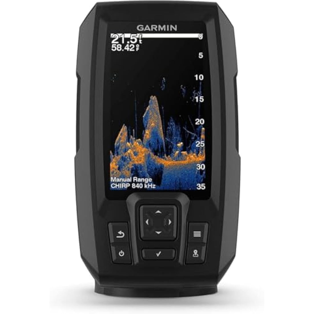 Garmin Striker Vivid 4cv, Easy-to-Use 4-inch Color Fishfinder and Sonar Transducer, Vivid Scanning Sonar Color Palettes (010-02550-00)