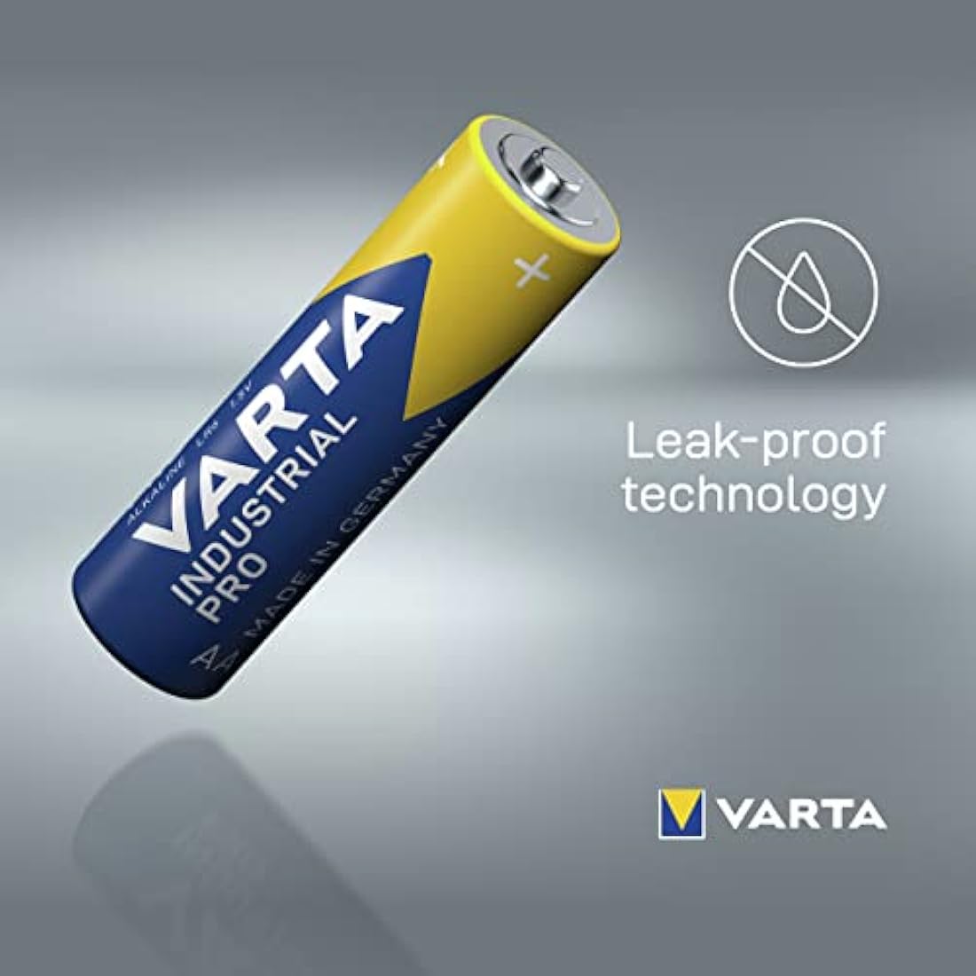 VARTA Industrial Pro AA Mignon Alkaline Batteries LR6 - 100-pack, Made in Germany