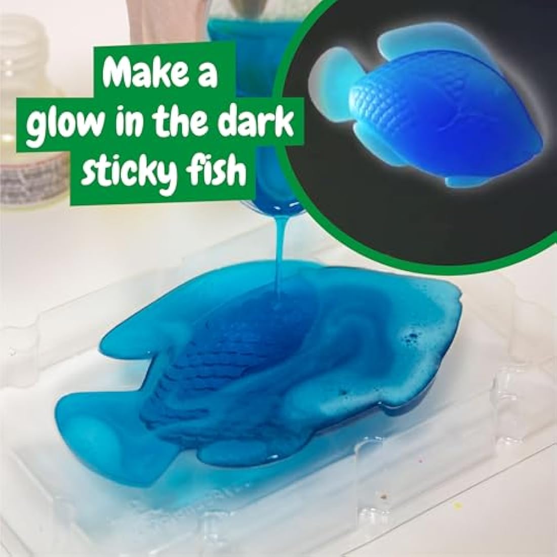 Science4you Slime Making Kit for Kids Age 7 8 9 10+, Make Your Own Glow in The Dark Slime, 10 Scientific Experiments, Toys and Games for Childrens, Educative Gifts for Boys & Girls Age 8 9 10+
