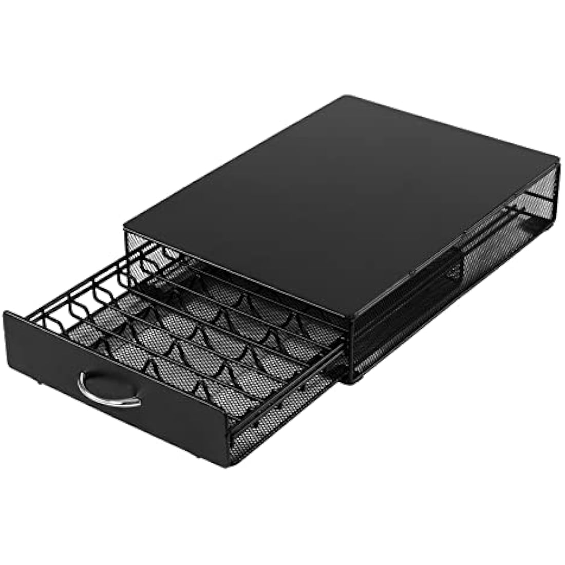SYSYLY Coffee Capsule Storage Drawer Tray for 40 Vertuoline pods,Coffee Pod Holder Box,Organiser & Machine Stand