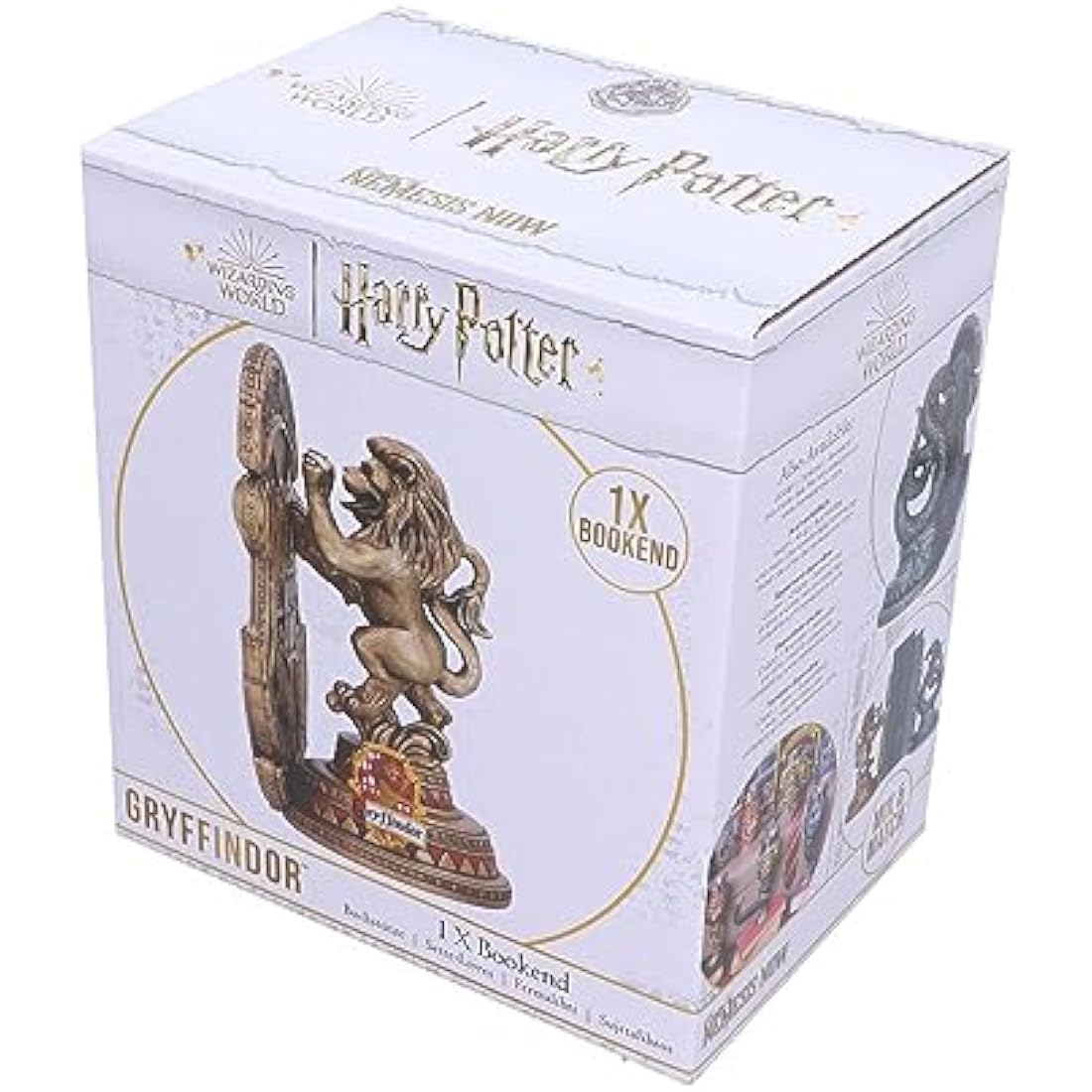 Nemesis Now Officially Licensed Harry Potter Gryffindor Bookend 20cm, Gold