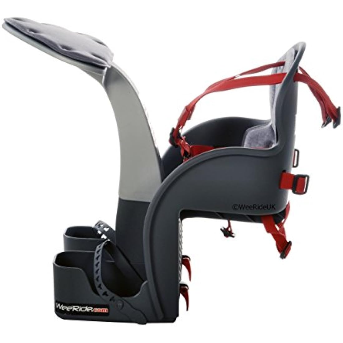 WeeRide Classic Safe Front Mounted Children's Bike Seat Ages 1-4 in Grey
