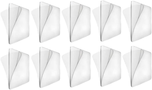 10Pcs Transparent Wall Mounted Replacement Sticky Pads for Kitchen Bathroom Shower Caddy Organizer Rack Holder Nail Free Adhesive Hooks Bathroom