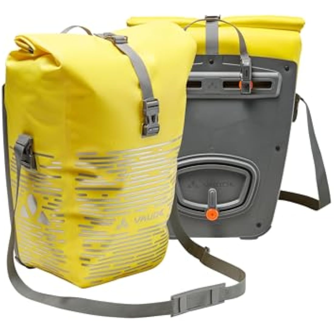 VAUDE Aqua Back Luminum II - Fahrradtasche - 2 Hinterradtaschen (2x24 Liter) - wasserdicht - Made in Germany