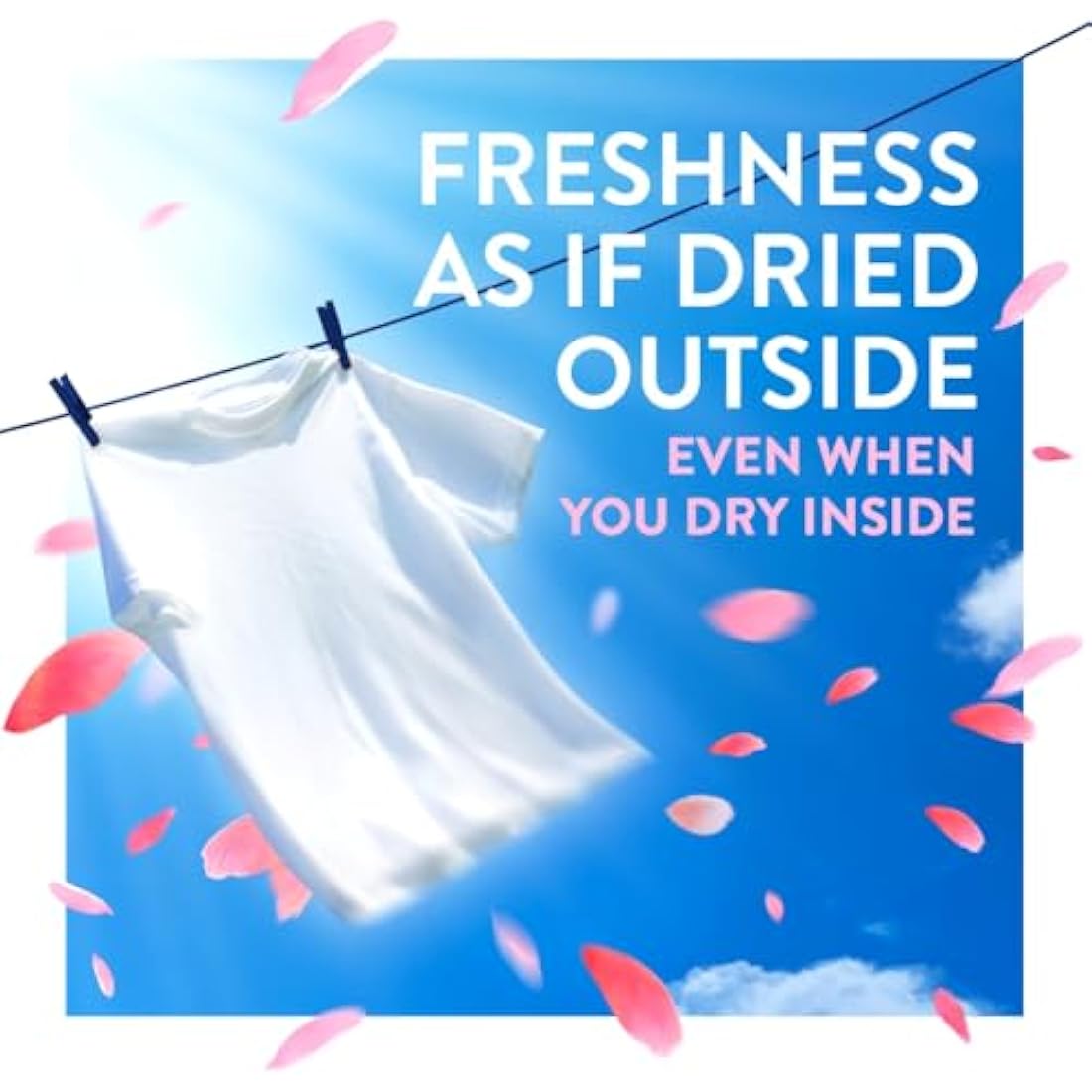 Lenor Outdoorable Fabric Conditioner Pink Blossom 55 Washes, 770ML - Ultra Concentrated Freshness- 100% Recycled Bottle