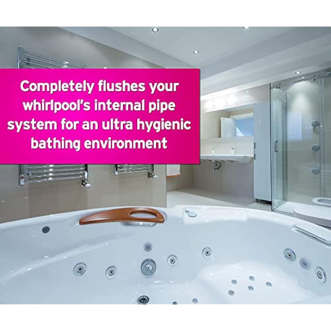 Pro-Kleen Whirlpool Bath and Hot Tub Internal Pipe System Flush Cleaner (5L) - Provides a Deep, Hygienic Clean to Remove Limescale, Soap, Oil, Grease & Unpleasant Smells, Blue