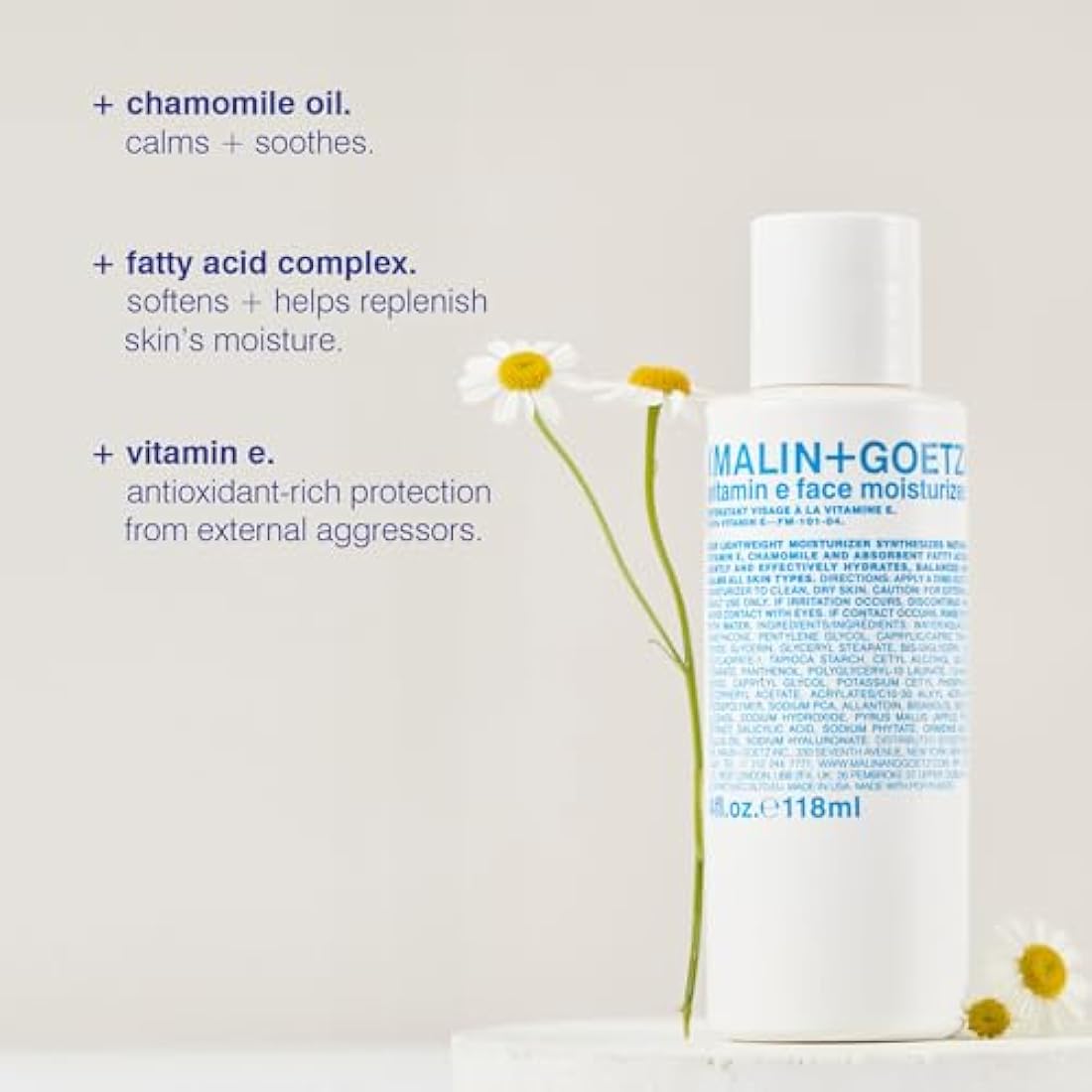 Vitamin E Face Moisturizer by Malin + Goetz for Unisex - 8.5 oz Moisturizer