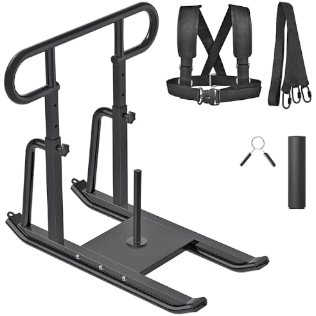 Kipika Weight Sled, Fitness Sled, Fitness Strength Training Sled, Speed Training Sled - Heavy-Duty Weight Training Equipment for Muscle Building and Explosive Power - Suitable for 1” & 2“ Weight Plate