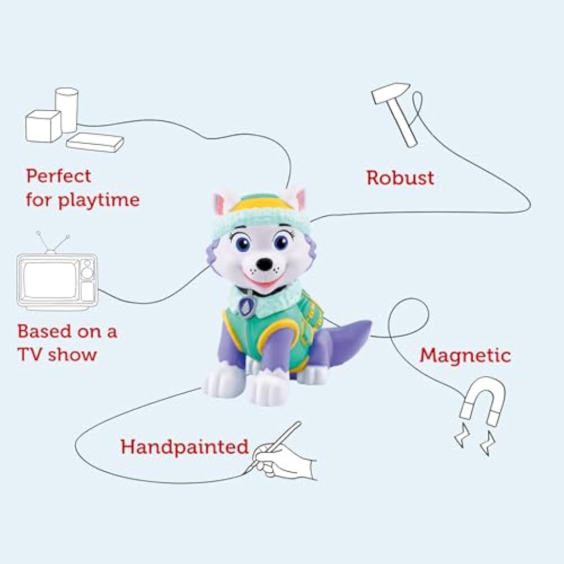 tonies Paw Patrol Everest Audio Character - Paw Patrol Toys, Audiobooks for Children