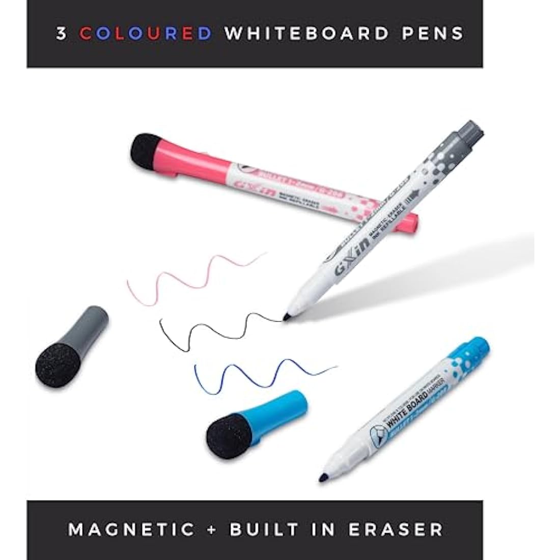 Magnetic Innovations A3 Magnetic Weekly Planner Fridge Whiteboard, Family Meal Planner and Shopping List - Memo Board for Appointments and Reminders