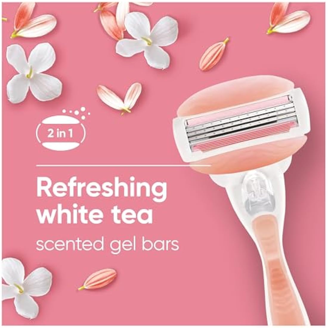 Gillette Venus Comfortglide Spa Breeze Women's Razor Blade Refills, Pack of 10, 3 built-in blades for a smooth, close shave that lasts
