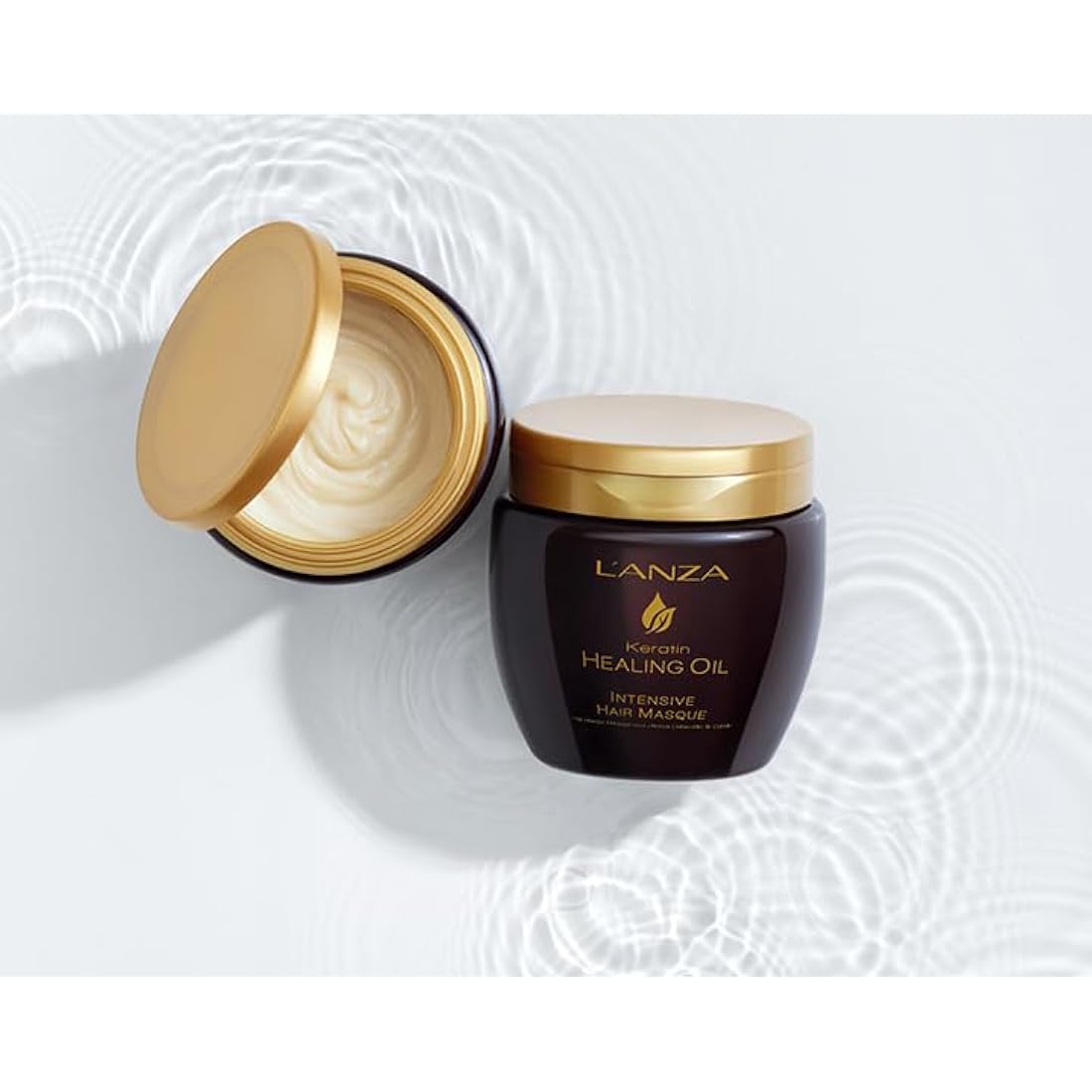 L'ANZA Keratin Healing Oil Intensive Hair Masque for Damaged Hair - Nourishes, Repairs, and Boosts Hair Shine and Strength for a Silky Look, Sulfate-free, Paraben-free, Gluten-free (200ml)