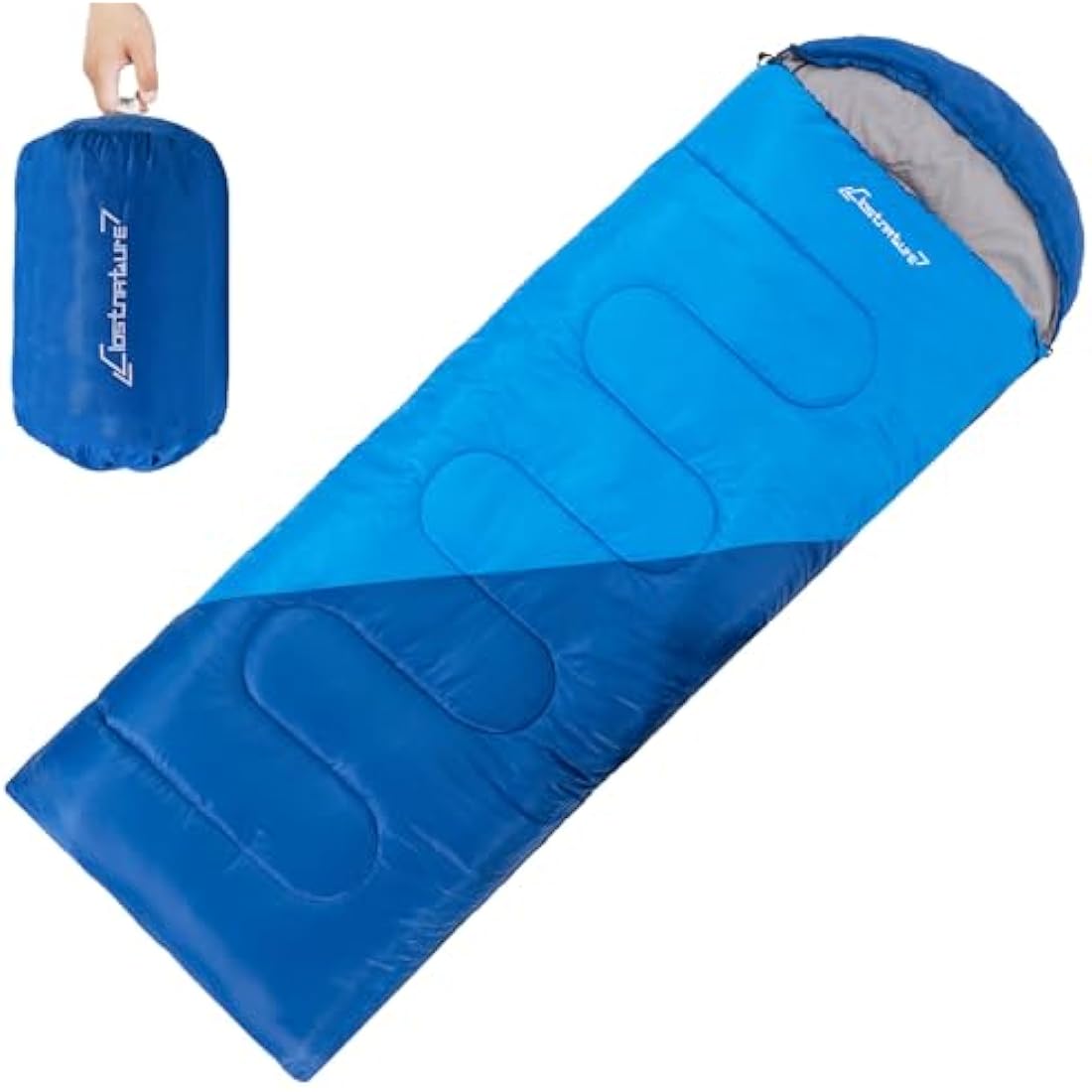 Clostnature Sleeping Bag for Adults and Kids - Compact Lightweight Sleeping Bag, 4 Season Ultralight Camping Sleeping Bag for Summer, Winter, Children, Girls, Boys - Storage Sack Included(Left Zipper)