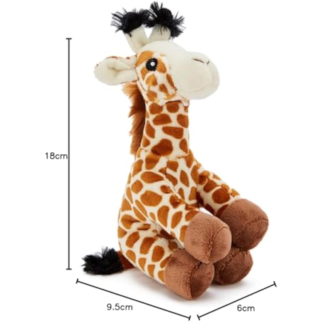 Zappi Co Children's Soft Cuddly Plush Toy Animal - Perfect Perfect Soft Snuggly Playtime Companions for Children (12-15cm /5-6") (Giraffe)