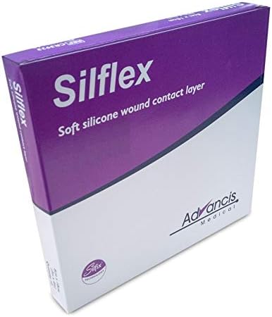 Silicone Contact Layer Dressing 8cm x 10cm (x10). New but open scruffy box. (packaging may differ from photo)