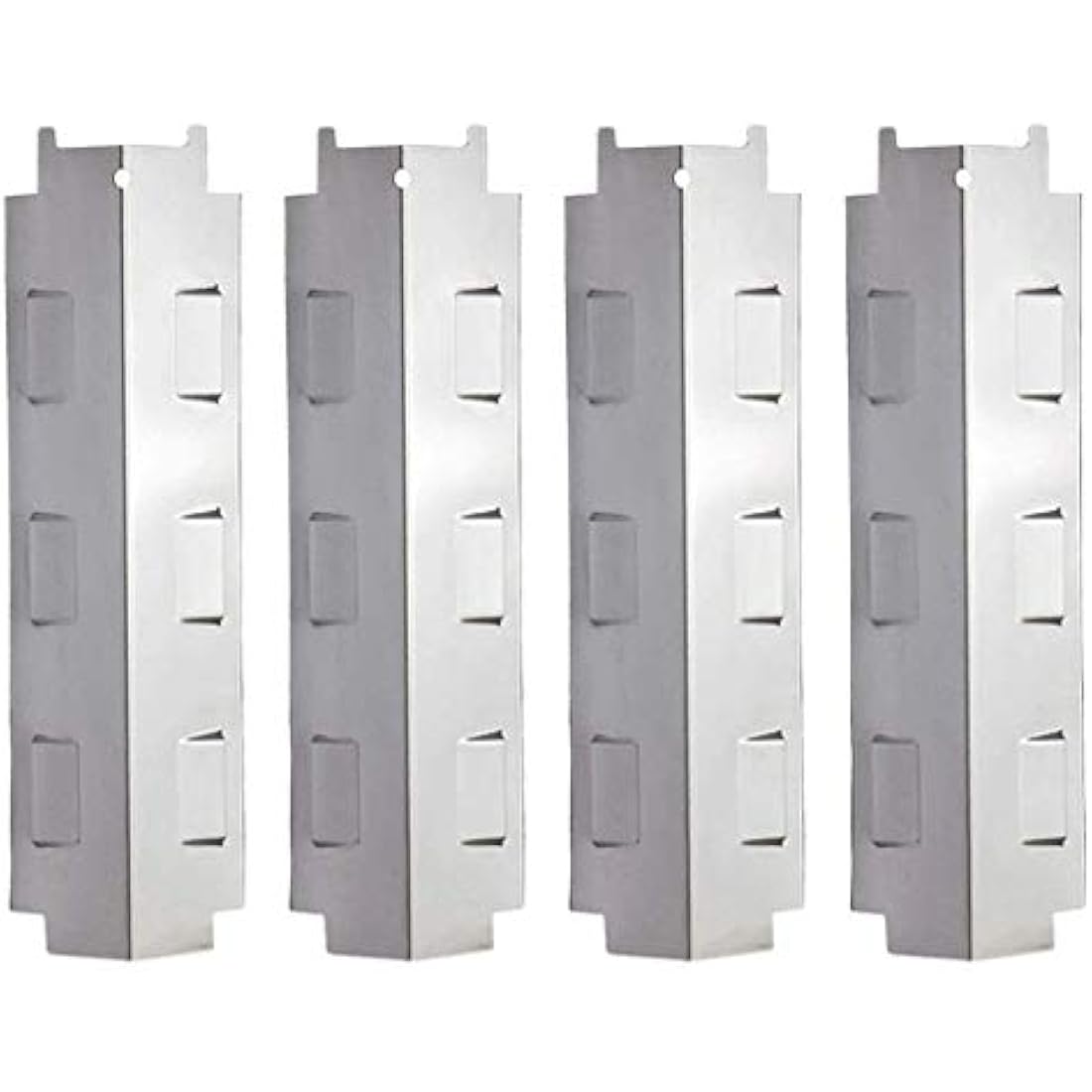 LOKHING 98531 (4-pack) Stainless Steel Heat Shield, Heat Plate,Heat Tent, Burner Cover and Flavorizer Bar Replacement parts for Thermos, Master Forge, Savor Pro and Other Model Grills