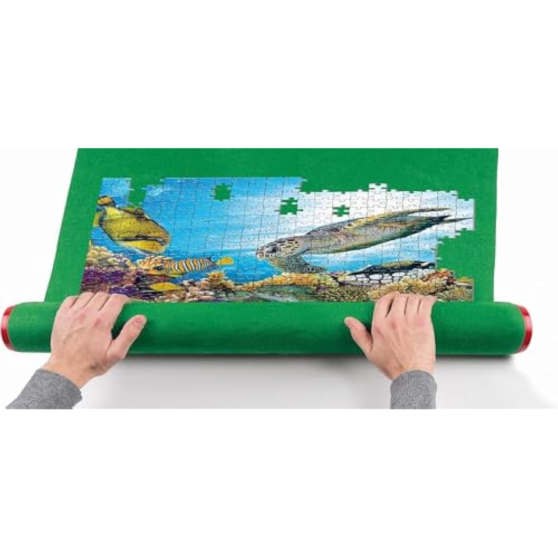Clementoni- Puzzle Mat: Keep Pieces Together & Build Anywhere, Easily and Safely Store Your Puzzle (18+ Months)