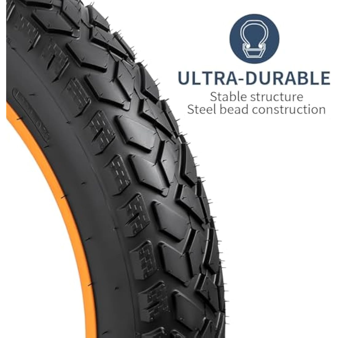 YunSCM 2-PCS 26" E-Bike Fat Tyres 26x4.0 Tires 102-559 with 26" Heavy Duty Bike Inner Tubes AV32mm Schrader Valve, Compatible with 26 x 4.0 Electric Bike/Mountain/Road/Snow Bike Tyres & Tubes