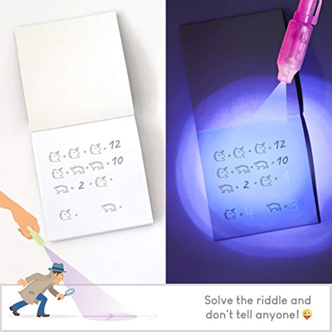 BONNYCO Invisible Ink Pen and Notebook Pack of 32 Party Bag Fillers for Kids, Party Favours Boys and Girls, Pinata Toys, Birthday Stocking Fillers Kids, Classroom Prizes for School, Children Gifts