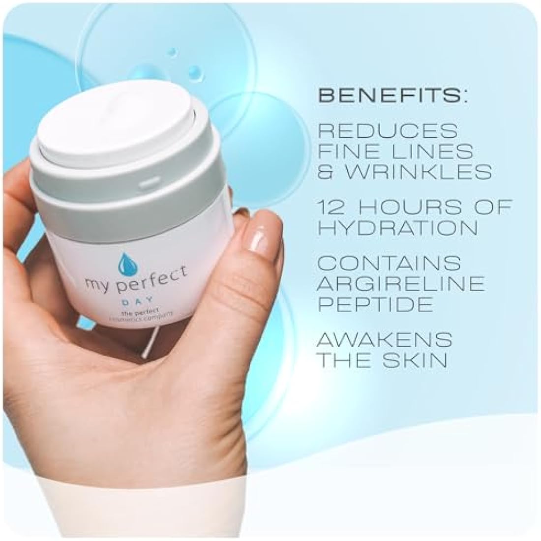 My Perfect Day, Penny Lane, 50ml Light and Refreshing Face Day Cream/Moisturiser, Instant Results, Anti-Ageing. 3 Month Supply, As Seen on TV.