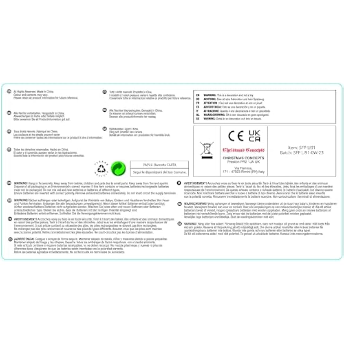 Christmas Concepts® Large Green Weather and Waterproof Box - Outdoor Plug Box IP55 rated - 42cm x 22cm x 10cm