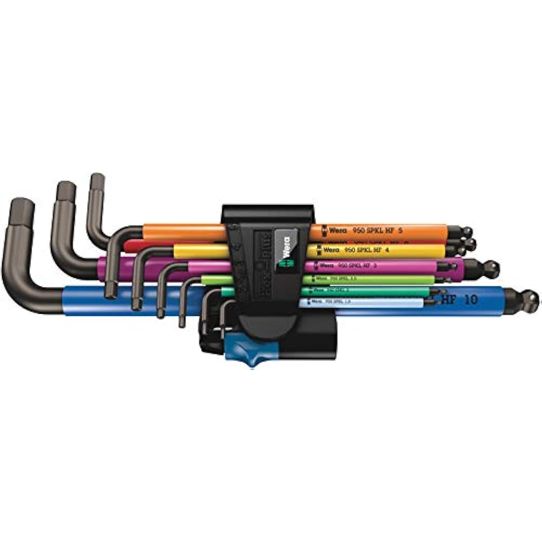 Wera 950 SPKL/9 SM HF Multicolour L-key set metric BlackLaser with hol