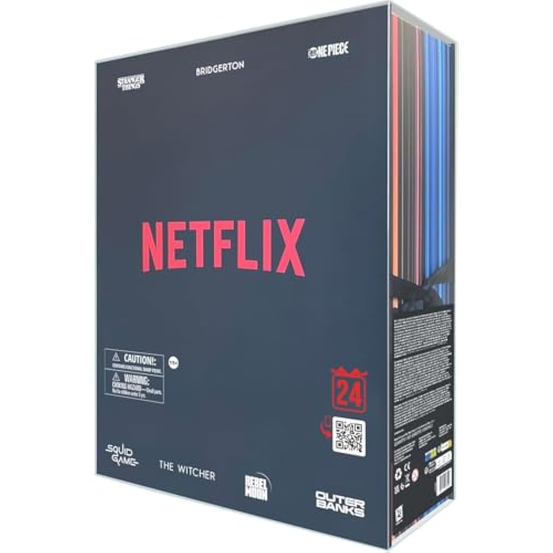YuMe Netflix Gift Box - 2025 Advent Calendar with 24 Collectibles | Premium Gifts & Toys from 7 Iconic Series Like Stranger Things, Squid Games & Outer Banks | Christmas or Birthday Gifting for Fans