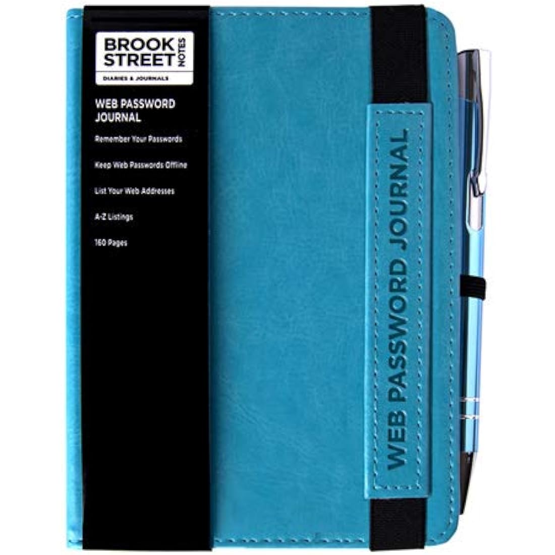 New Range! Web Password & Internet Address Notebook A6 (Light Blue)