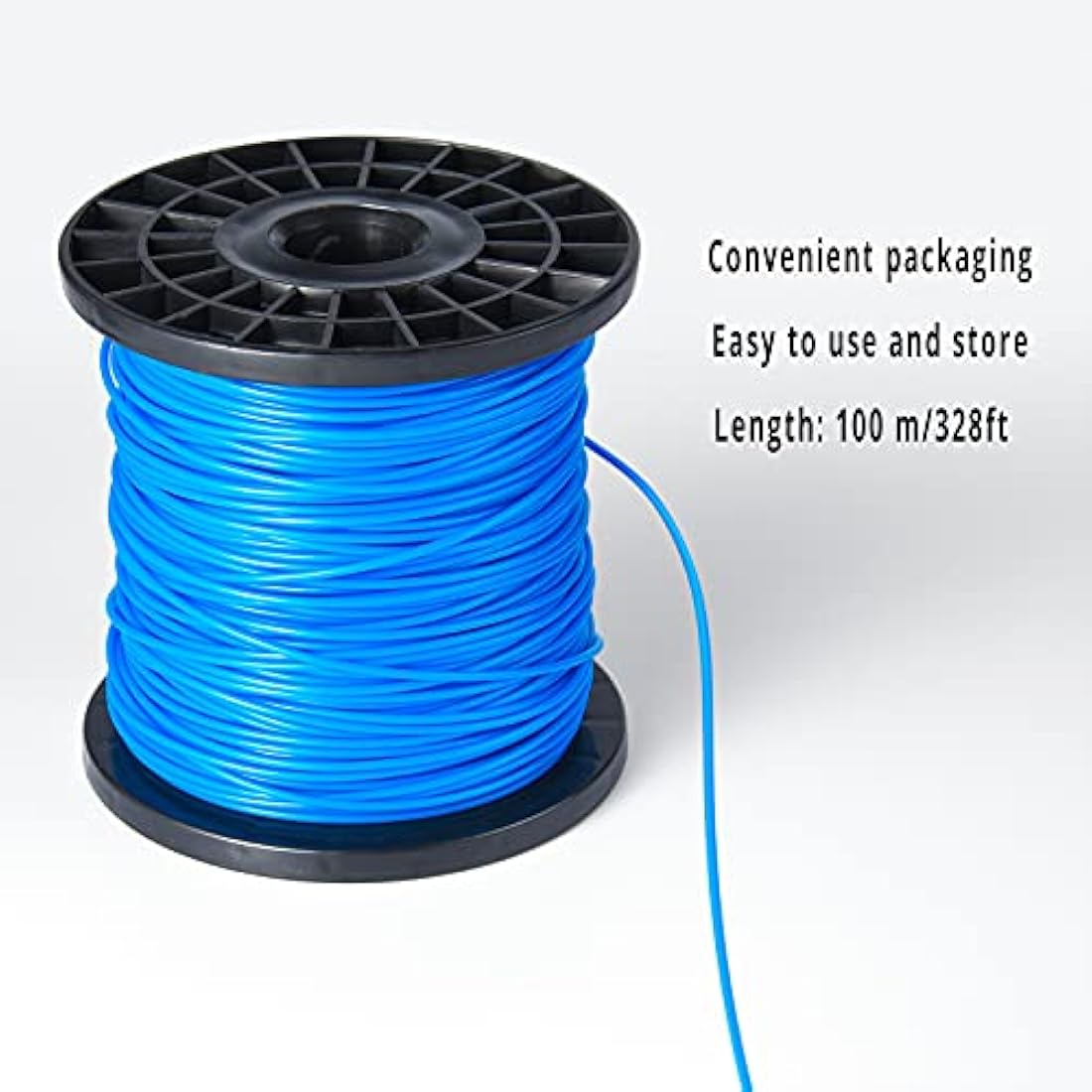 CHRORINE 1.6mm x 100m Round Strimmer Line Wire Cord Trimmer Line for Garden Strimmer Grass Trimmers Electric, Quality Upgrade Convenient Packaging Easy to Use