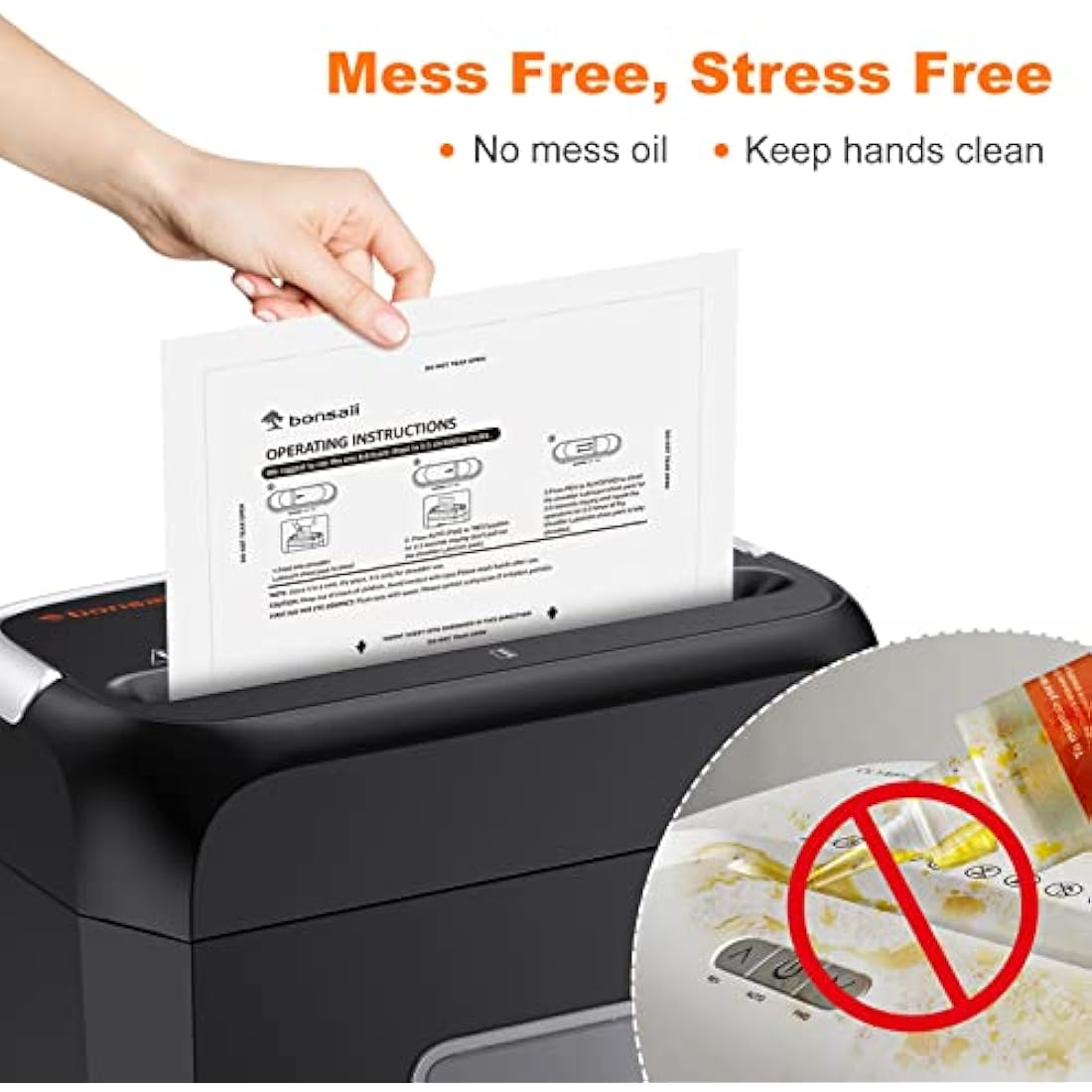 Bonsaii Paper Shredder Lubricant Sheets - Pack of 12