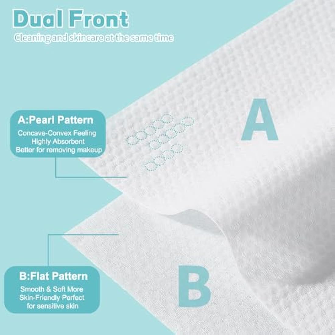 Disposable Face Towel 400 Count, Biodegradable Disposable Towels, Skin Care, Make up Remover, Wipes and Facial Cleansing