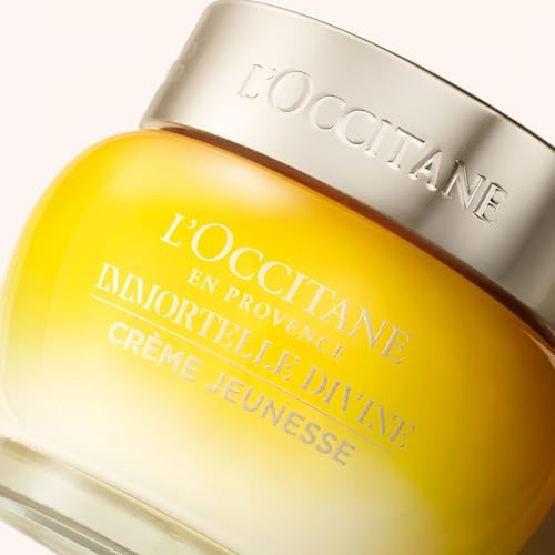 L'OCCITANE Immortelle Divine Cream 50ml, Anti-Aging Moisturiser with Natural Retinol Alternative, Silky, Nourishing Texture, Luxury Clean Skincare for All Skin Types