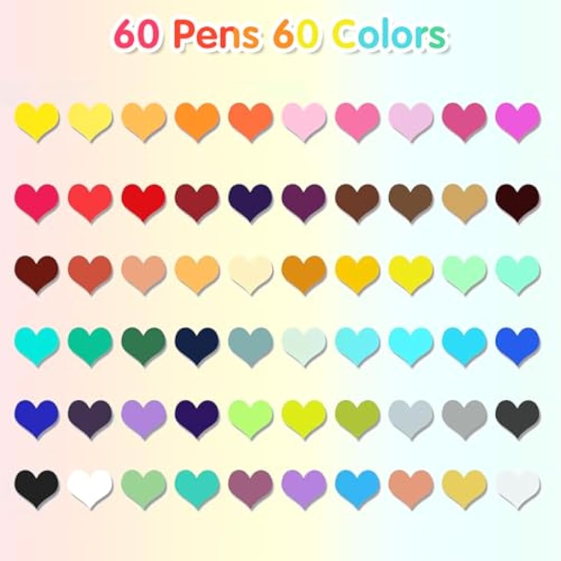 Sanyetral 60 Colors Acrylic Paint Pens-Based Acrylic Paint Markers for Wood,Canvas,Rock Painting,Glass,Ceramic,Stone Surfaces,DIY Crafts Making