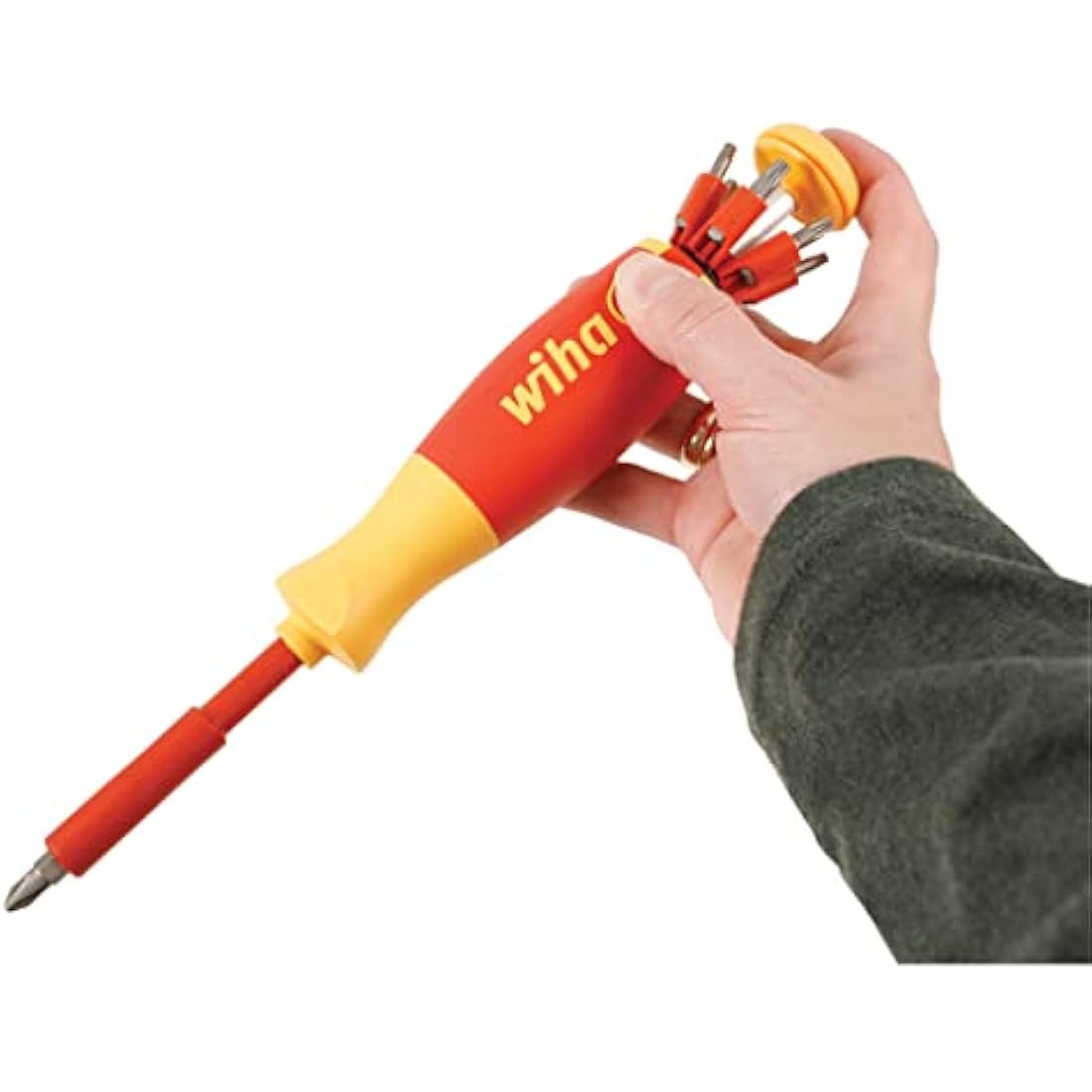 Wiha 38051 Insulated Ultra Driver 12-in-1 Insert Bit Holder Torx
