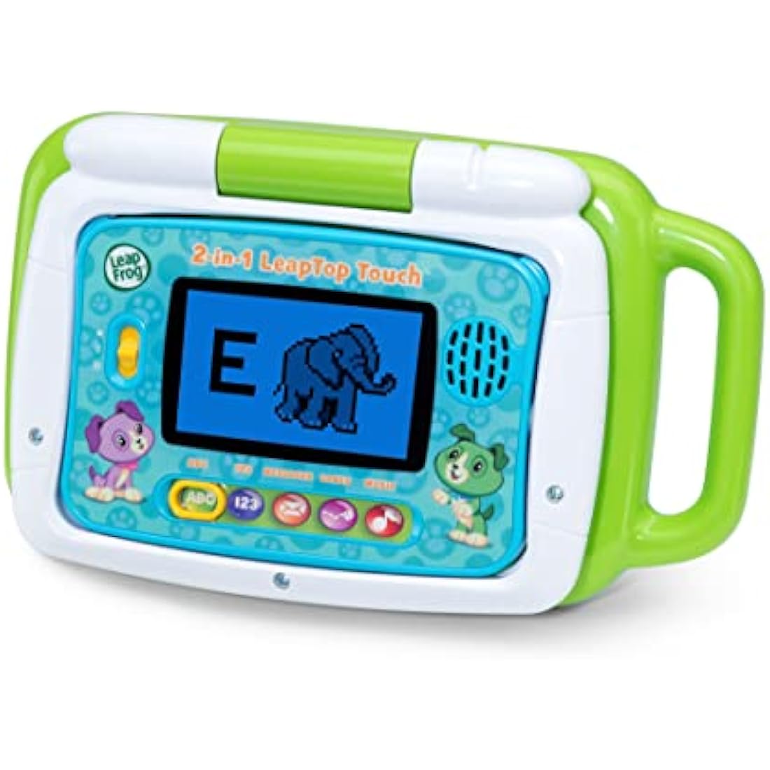 LeapFrog 2 in 1 LeapTop Touch Laptop, Green, Learning Tablet for Kids with 10 Modes of Play, Kids Laptop with Letters, Numbers, Vocabulary and Animals, Learning Toy Laptop for Kids Ages 2 Years +