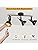 Unikcst LED Spot Lights Black Light Fittings Rotatable 3 Way Retro Spotlights Ceiling E14 240V for Kitchen Living Room Bedroom (No Bulbs)