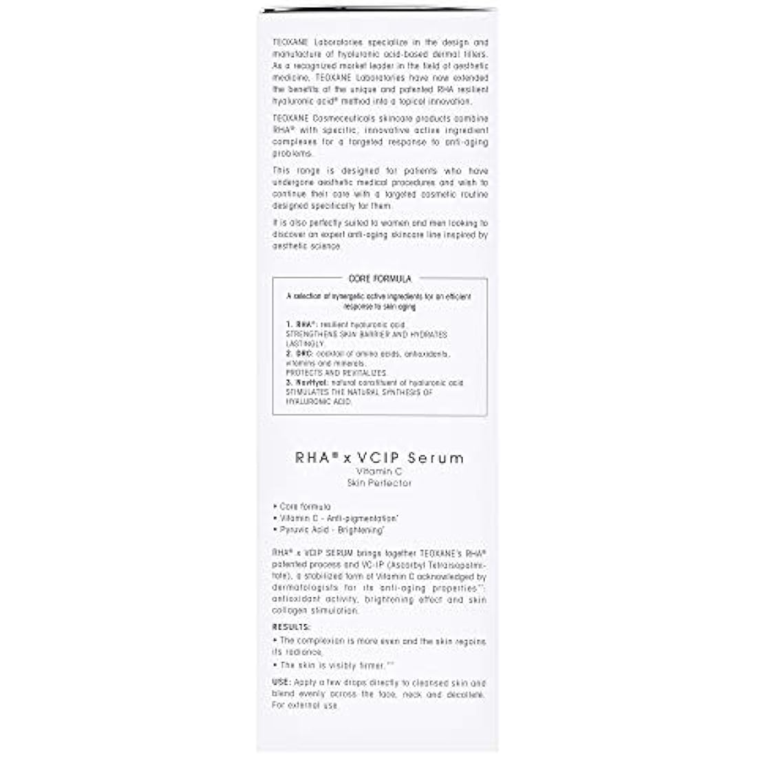Teoxane RHA VCIP Hyaluronic Acid + Vitamin C Serum 30ml