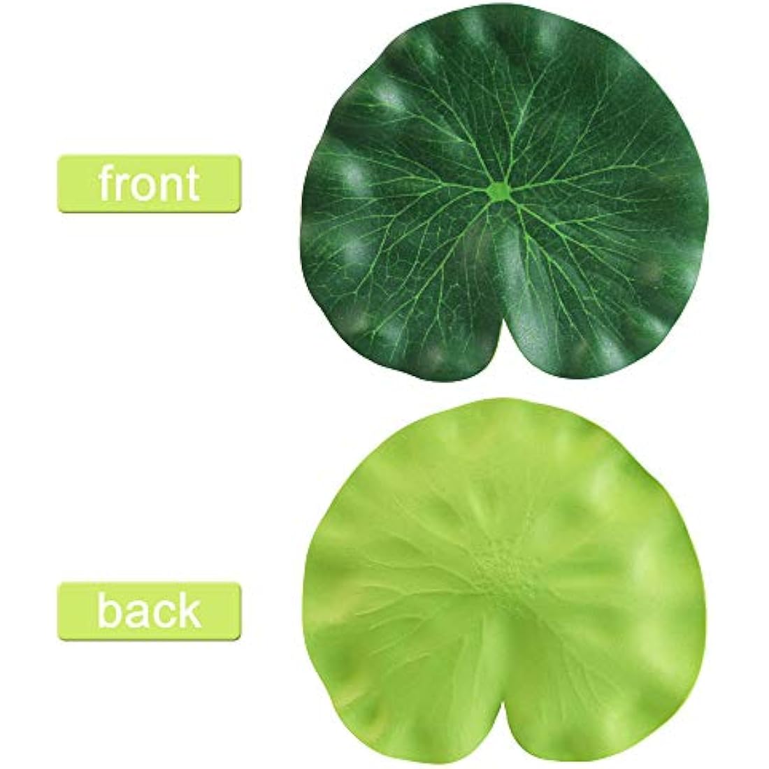 CODIRATO 10 Pcs Artificial Floating Foam Lotus Leaves Artificial Foliage Pond Decor - 18cm