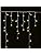 LightsGo Icicle Fairy Lights Outdoor Indoor LED Fairy Lights 800 LED Warm White 21M Wide, White Cable - 8/16H Timer, 8 Modes, Memory