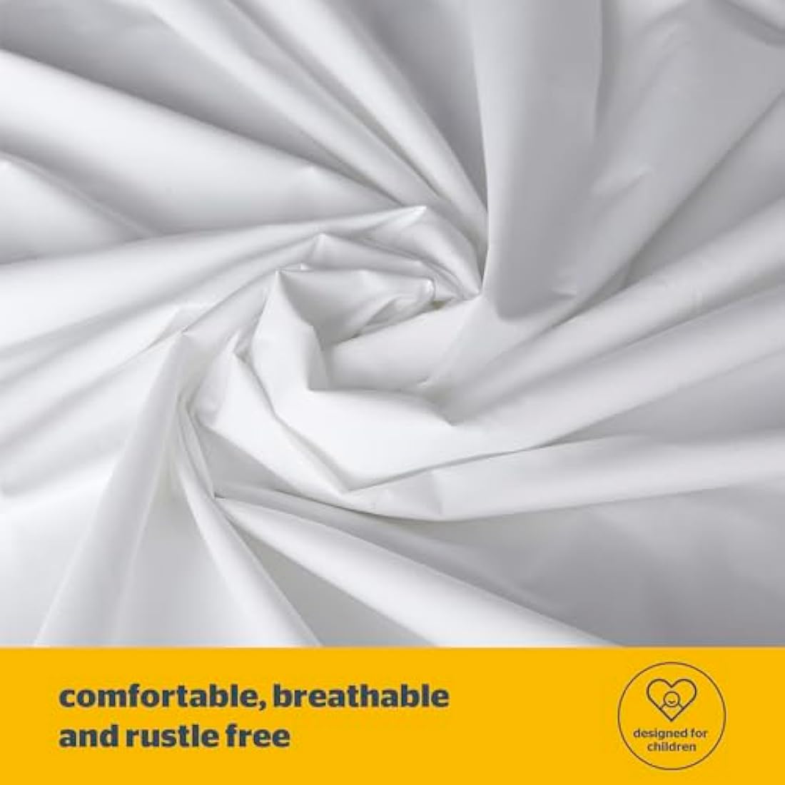Silentnight Healthy Growth Waterproof Mattress Protector - Deep 30cm Quiet Waterproof Mattress Pad with Fitted Skirt and Soft Touch Cover - Hypoallergenic, Single, White