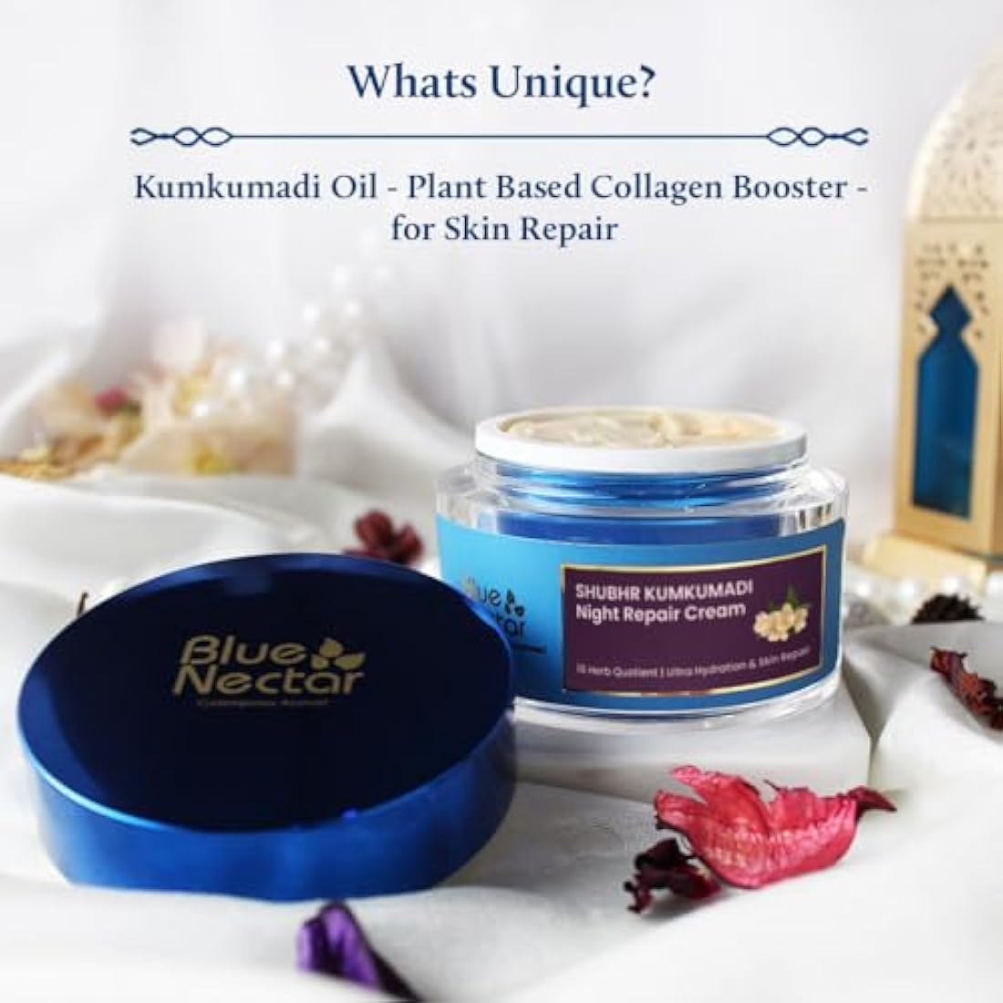 Blue Nectar Jasmine & Pachouli Nourishing Night Repair Cream (Men, 50 g)