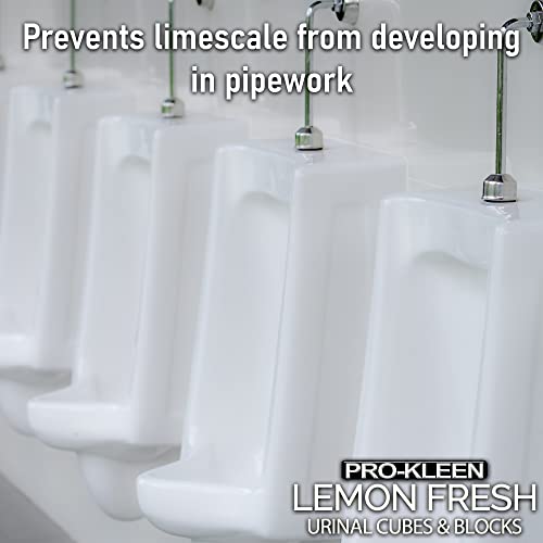 Pro-Kleen Urinal Channel Blocks 3KG - Lemon Fragrance - Non PDCB - Slow Dissolving - 30 Day Control