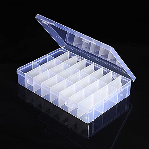 OriGlam 24 Compartment Electronic Components Storage Box Case, SMD SMT Case, Electronic Component Boxes