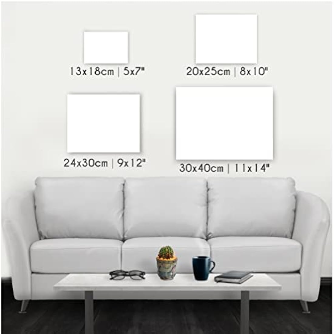 Canvas Painting Set of 28 Canvas – Multi Sizes – 13 x 18 cm, 20 x 25 cm, 24 x 30 cm, 30 x 40 cm – All Types of Painting