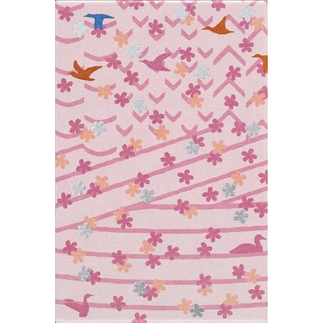 Moleskine Sakura Notebook Set, Set with Two Limited Edition Notebooks, Sakura Notebook, Lined Layout and Blank Pages, Fabric Hard Cover, Dimensions Large 13 x 21, Dark Pink Colour