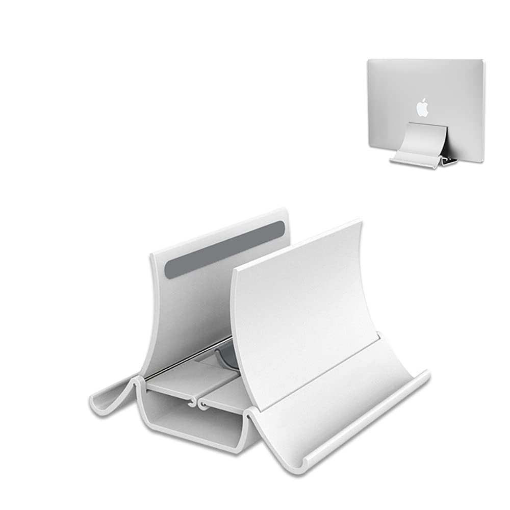 VOANZO Vertical Laptop Stand Gravity Notebook Holder Desktop Space Saving Laptop Stand Dock for All Laptop Models （up to 17.3"）